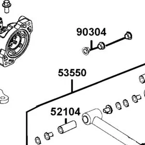 53550-AGA8-E00-N8S A-ARM ASSY .FR LOWER LH — diagram cutout
