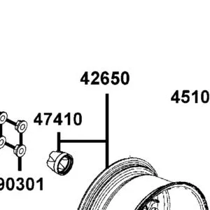 42650-AGA9-M00 WHEEL SET REAR — diagram cutout