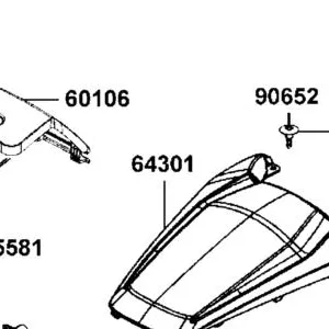 64301-AGA8-600-X6P PANEL FRONT — diagram cutout