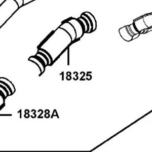 18325-AGA8-E00 PROTECTOR EXH. PIPE — diagram cutout