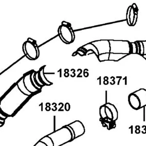 18326-AGA8-E00 PROTECTOR B EXH PIPE — diagram cutout