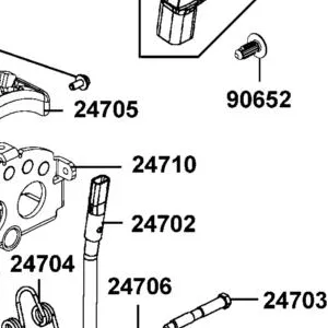 24710-LKM5-E00 STAY SHIFTER — diagram cutout