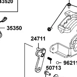 24711-LKM5-E00 STAY UPPER SHIFT GUIDE — diagram cutout