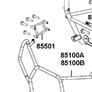 85501-AGA8-E00 R SUPPORT BAR BUMPER — diagram cutout