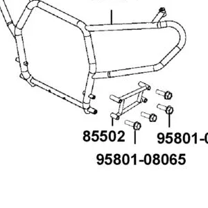 85502-AGA8-E00 L SUPPORT BAR BUMPER — diagram cutout