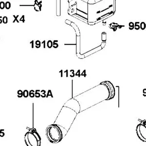 11344-AGA8-E00 DUCT B L COVER — diagram cutout