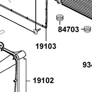 19103-LKM5-E00 GRID RADIATOR — diagram cutout
