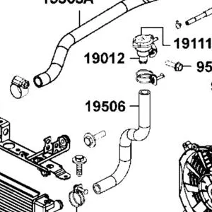 19506-AGA8-E00 WATER HOSE. RADIATOR-PRESSURE VALVE — diagram cutout