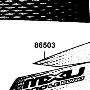 86503-AGA9-M30-T01 STRIPE R FR FENDER — diagram cutout