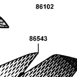 86543-AGA9-M30-T01 STRIPE B L FR FENDER — diagram cutout