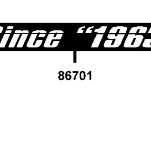 86701-LCA4-M30-T03 STRIPE SINCE 1963 — diagram cutout