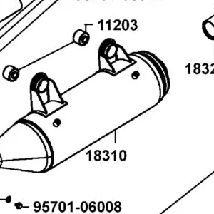 18310-LKM5-E00 MUFFLER COMP EXHAUST — diagram cutout
