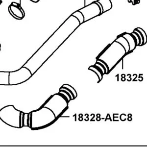 18325-LKM5-E00 PROTECTOR. EXH PIPE — diagram cutout