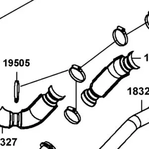 18326-LKM5-E00 PROTECTOR B EXH PIPE — diagram cutout