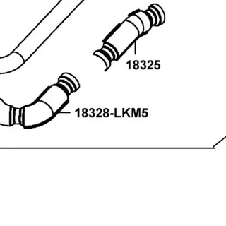 18328-LKM5-E00 PROTECTOR D EXH. PIPE — diagram cutout