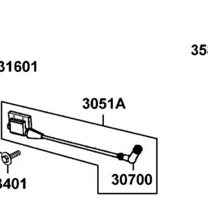 3051A-LKM5-E00 COIL ASS'Y IGNITION — diagram cutout