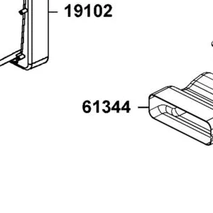 61344-LKM5-E00 CHAMBER L COVER DUCT A — diagram cutout