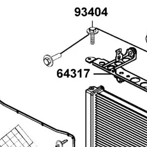64317-LKM5-E00 BRKT RADIATOR UPPER — diagram cutout