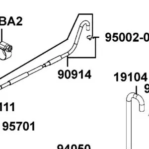 90914-LKM5-E00 TUBE ASSY WATER — diagram cutout