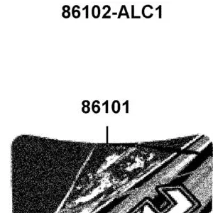86101-LKM5-M30-T09 STRIPE FR PANEL — diagram cutout