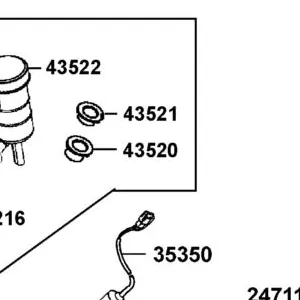 43520-LEC8-E00 GASGET OIL CUP — diagram cutout