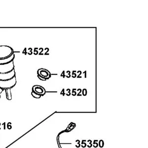 43521-AFE6-E00 DIAPHRAGM OIL CUP — diagram cutout