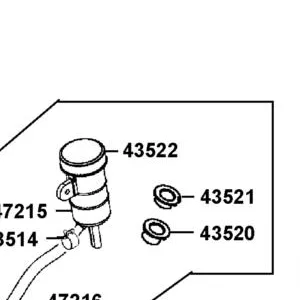 43522-LEC8-E00 CAP OIL CUP — diagram cutout