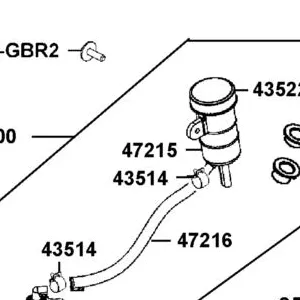 47215-AFE6-E00 OIL CUP — diagram cutout