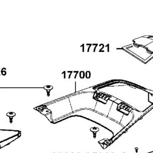 17700-AGA8-600-JJP PANEL STORAGE BOX — diagram cutout