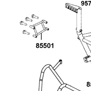 85501-AGA9-M07 R SUPPORT BAR BUMPER — diagram cutout