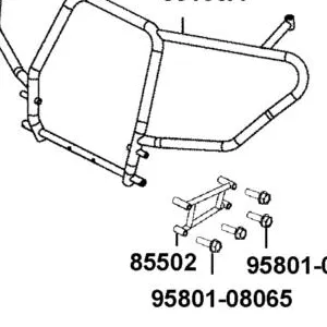 85502-AGA9-M07 L SUPPORT BAR BUMPER — diagram cutout