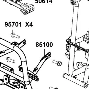 85100-ALC1-M00 PIPE COMP FR BUMPER — diagram cutout