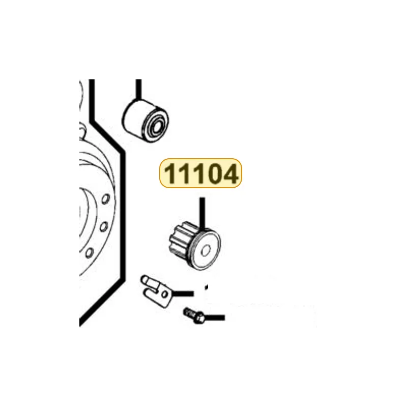11104-KKE5-900 COLLAR UP ENGINE HANGER — diagram cutout