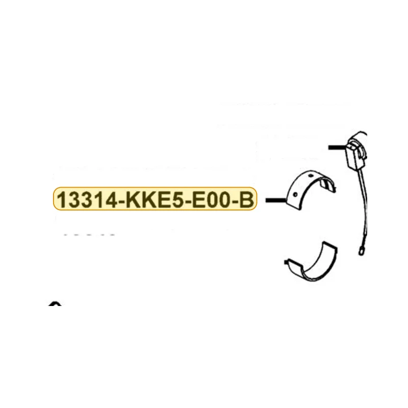 13314-KKE5-E00-B BRG CRANK SHAFT A(GREEN/2.5-0.011~0.015) — diagram cutout