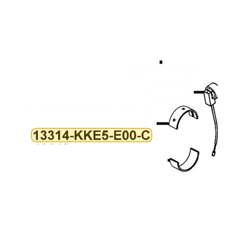 13314-KKE5-E00-C BRG CRANK SHAFT A(YELLOW/2.5-0.015~0.019) — diagram cutout