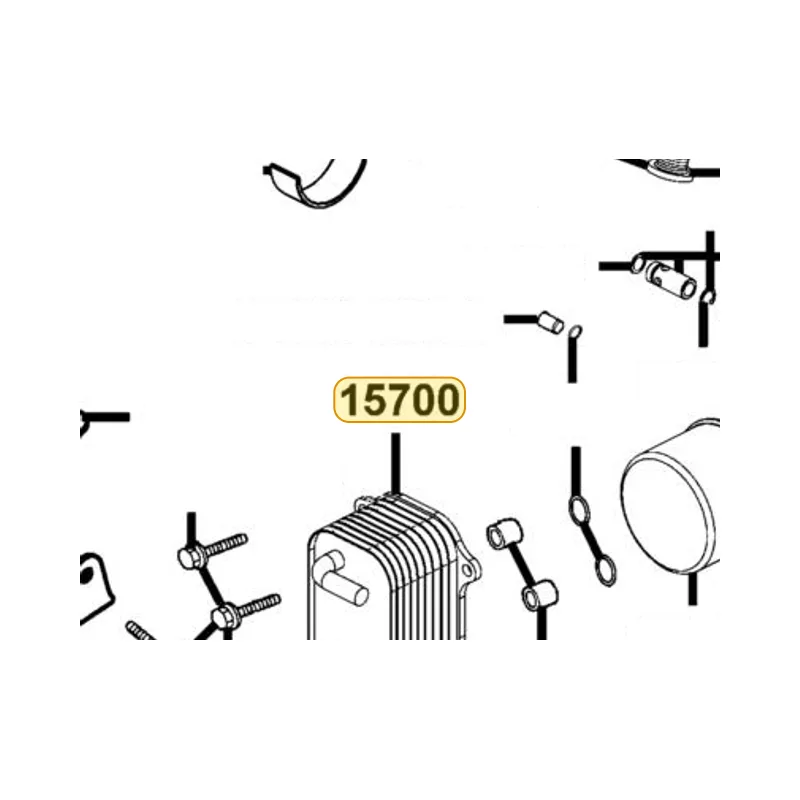 15700-KKE5-E00 OIL COOLER — diagram cutout