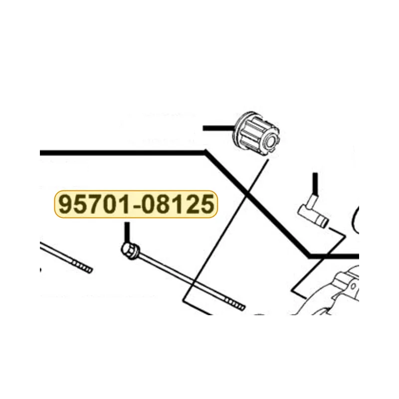 95701-08125-06 BOLT FLANGE 8*125 — diagram cutout