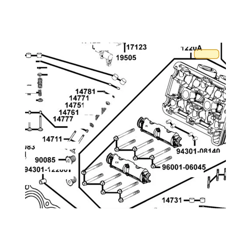 1220A-KKE5-E00 HEAD ASSY — diagram cutout