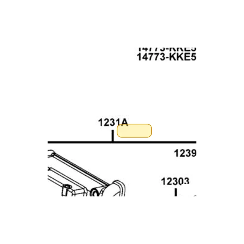 1231A-KKE5-E00 COVER ASSY HEAD — diagram cutout