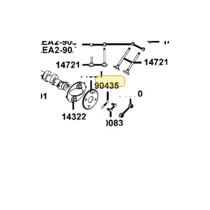 14321-KKE5-E00 SPROCKET CAM SHAFT — diagram cutout