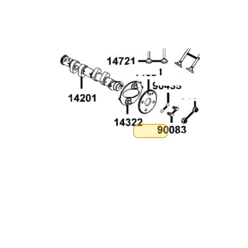 14322-KKE5-E00 ENCODER PLATE PHASE — diagram cutout