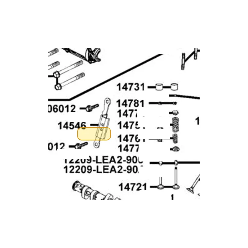 14546-KKE5-E00 GUIDE UPPER TENSIONER — diagram cutout