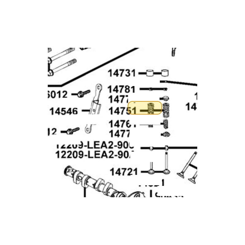 14771-KKE5-900 RETAINER VALVE SPRING — diagram cutout