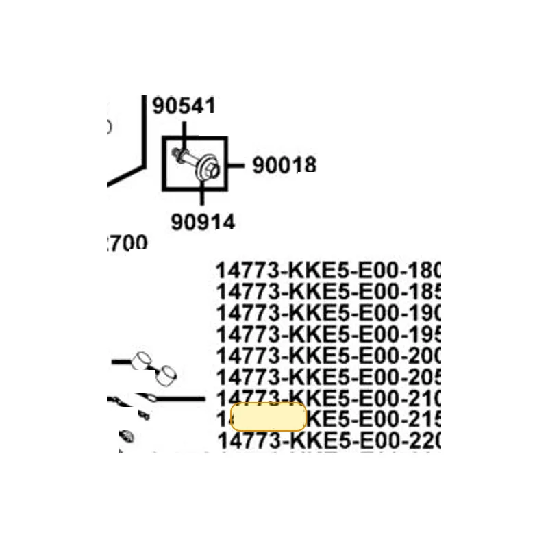 14773-KKE5-E00-245 SHIM T=2.45 — diagram cutout