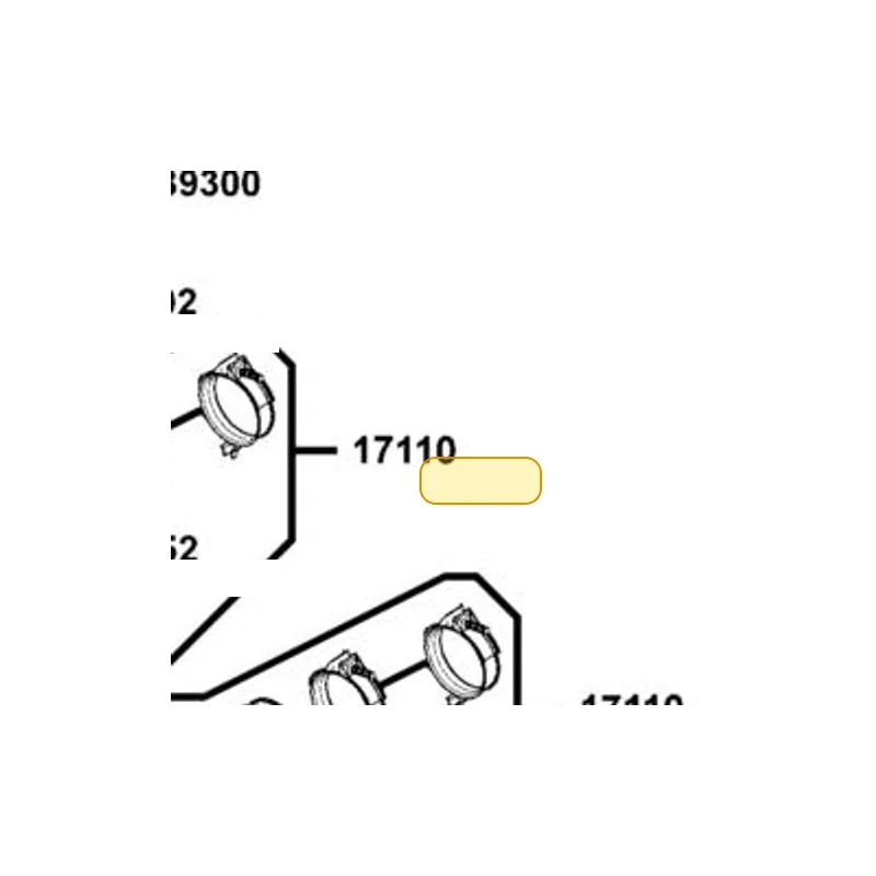 17110-KKE5-E00 PIPE INLET — diagram cutout
