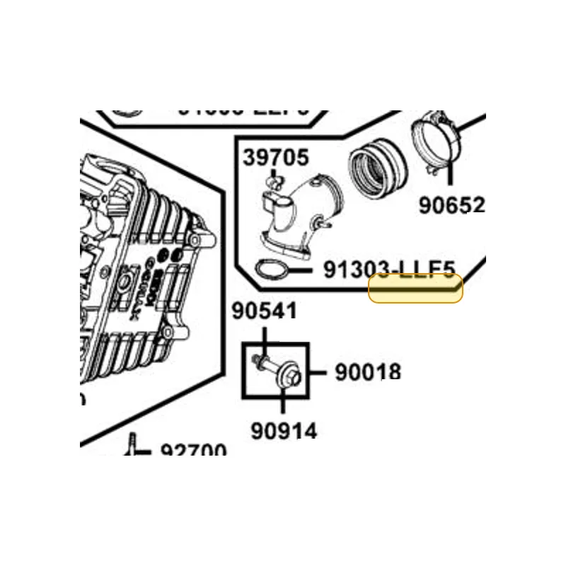 91303-LLF5-900 O-RING SPECIAL — diagram cutout