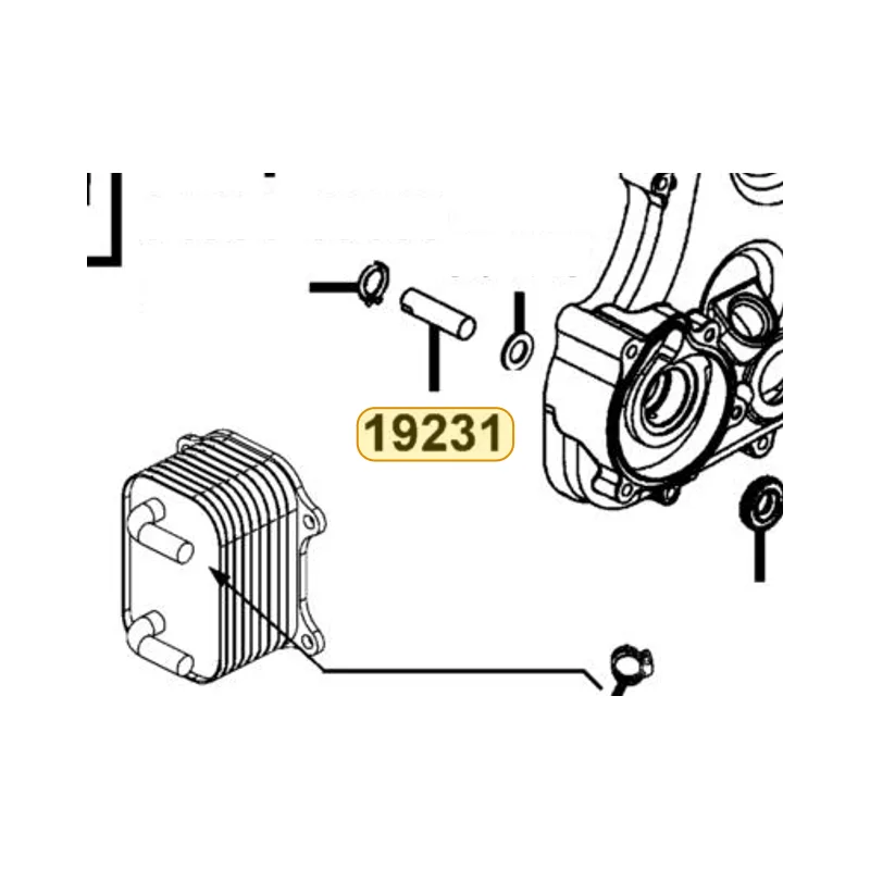 19231-KKE5-E00 SHAFT WATER PUMP — diagram cutout