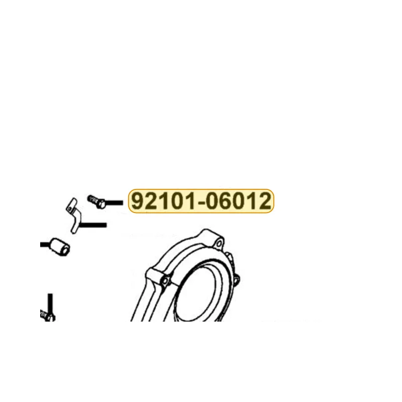 92101-06012-0G BOLT HEX 6X12 — diagram cutout
