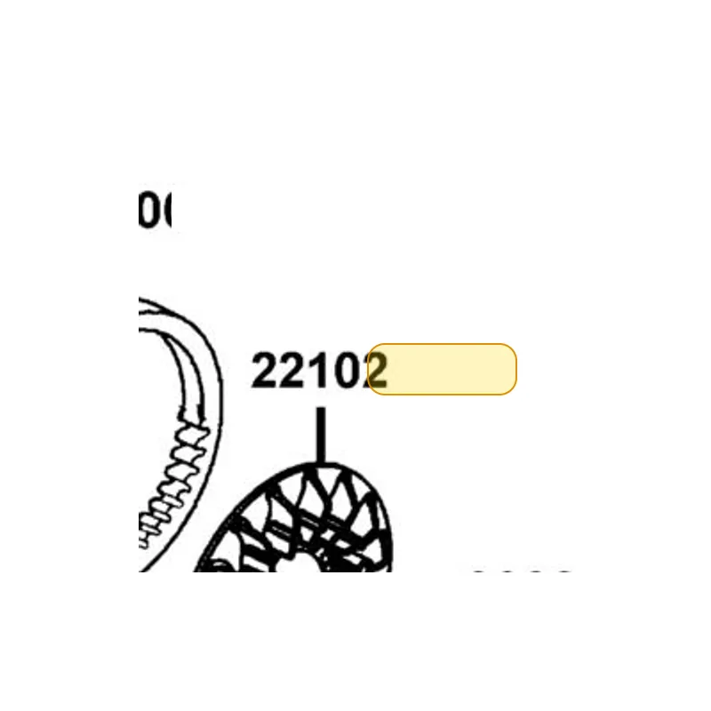 22102-KKE5-E00 FACE COMP DRIVE — diagram cutout