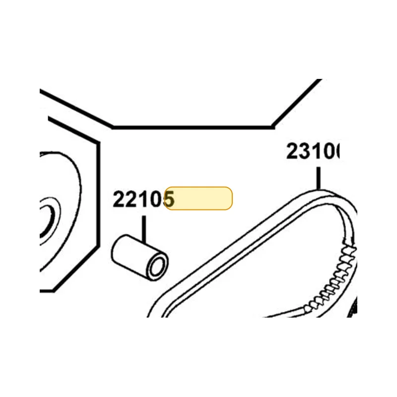 22105-KKE5-E00 BOSS DRIVE FACE — diagram cutout